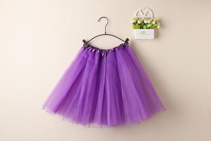 New Adults Tulle Tutu Skirt Dressup Party Costume Ballet Womens Girls Dance Wear, Purple, Kids Payday Deals