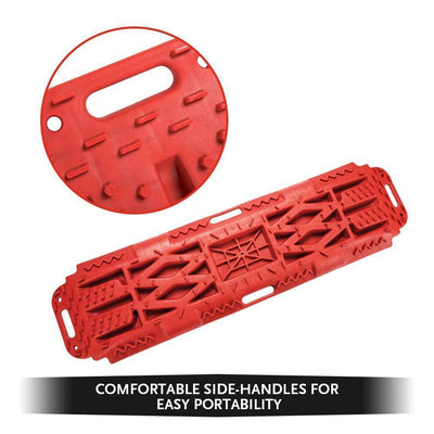 New Pair Recovery Tracks Sand Mud Snow Red Tracks/Trax 4X4 ATV CAR Offroad 4WD
