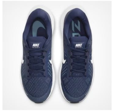 Nike Men's Air Zoom Structure 23 Running Shoe - Midnight Navy/White-Cerulean Payday Deals
