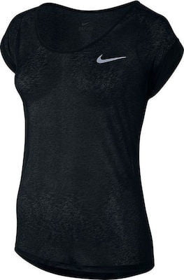 Nike Women's Dri-Fit Cool Breeze Short Sleeve T-Shirt - Black Payday Deals