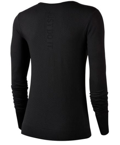 Nike Women's Infinite Top Long Sleeve Round Neck - Black Payday Deals