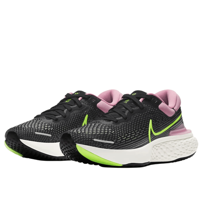 Nike Women's ZoomX Invincible Run Flyknit Running Shoes Runners - Black/Pink Payday Deals