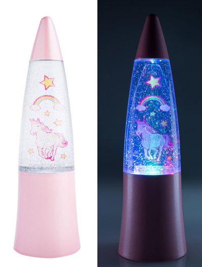 Novelty Gift Glitter Lamp Unicorn