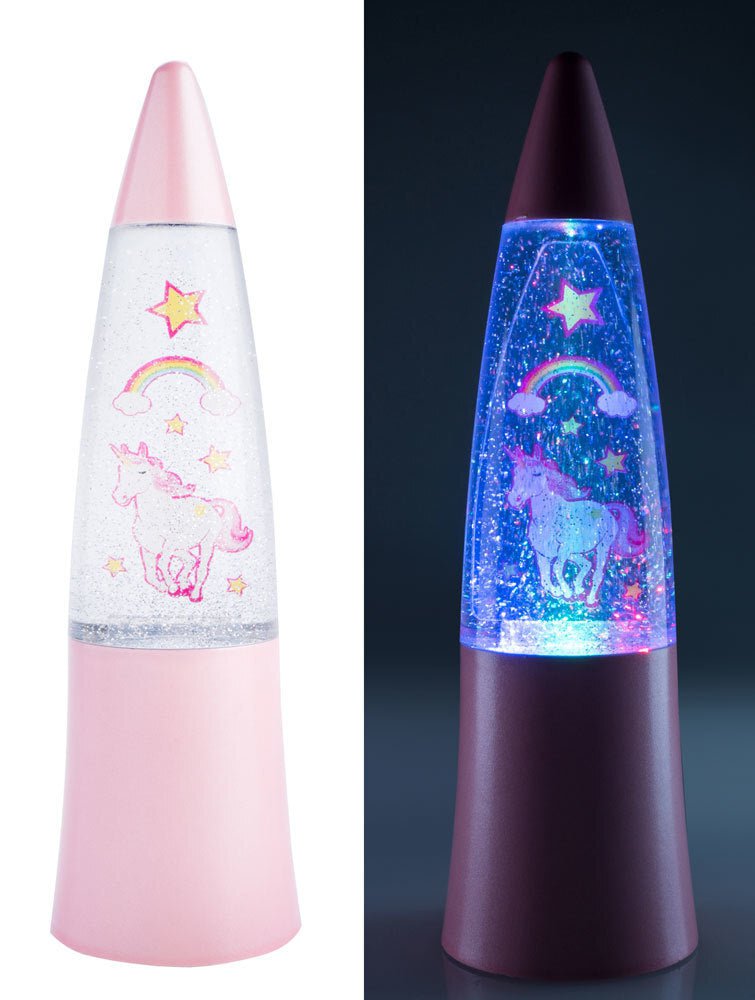 Novelty Gift Glitter Lamp Unicorn Payday Deals