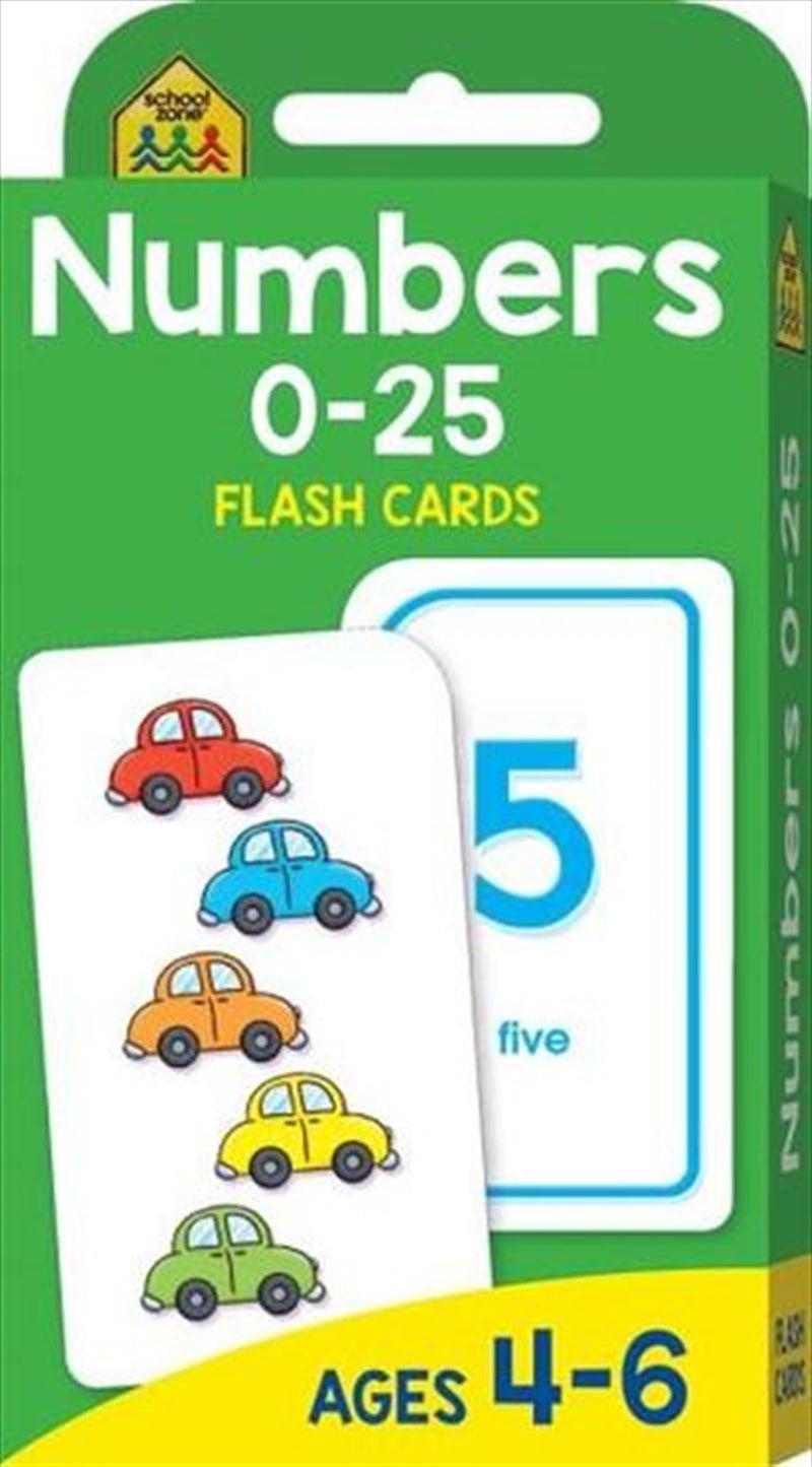 Numbers 0 - 25 : School Zone Flash Cards Payday Deals