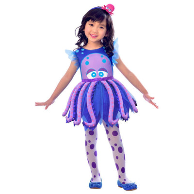 Octopus Costume Girls 3-4 Years