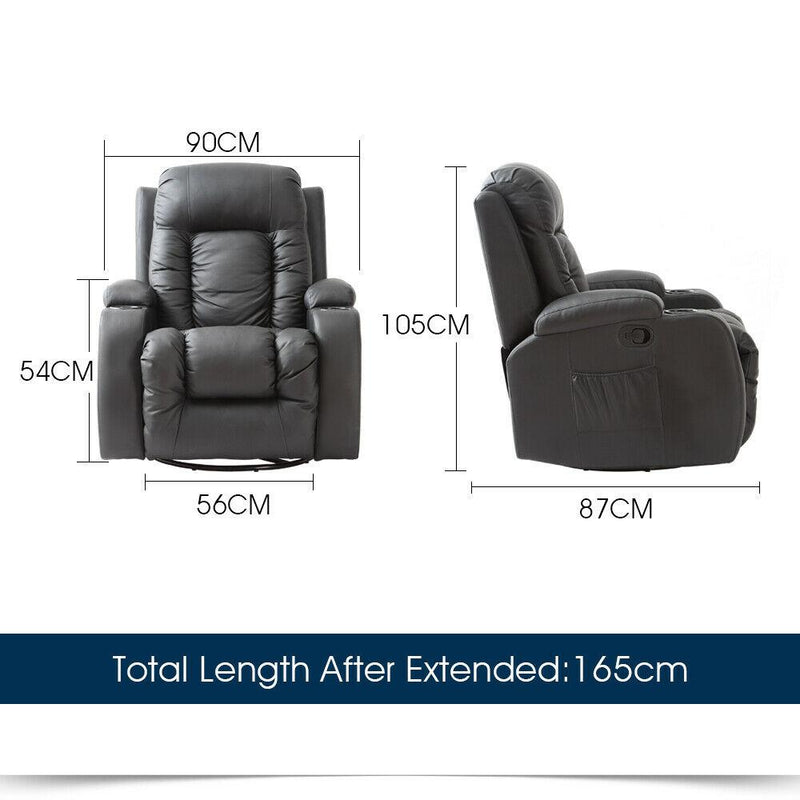 Levede Electric Massage Chair Zero Gravity Chairs Recliner Full Body Back Neck - Payday Deals