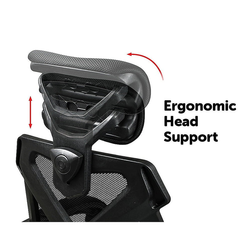 Office Chair Gaming Computer Chairs Mesh Back Foam Seat - Black Payday Deals