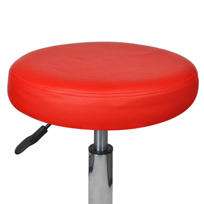 Office Stools 2 pcs Red 35.5x98 cm Faux Leather Payday Deals