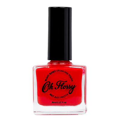 Oh Flossy Childrens Kids Energetic Red Plant Based Nail Polish Payday Deals