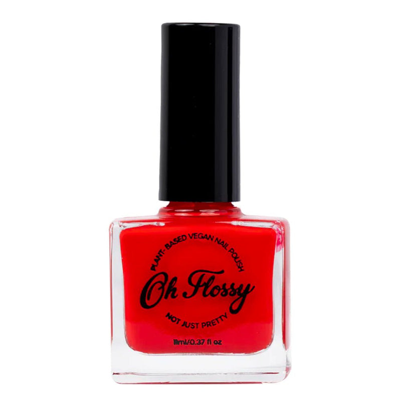Oh Flossy Childrens Kids Energetic Red Plant Based Nail Polish Payday Deals