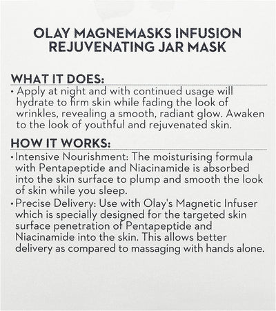 OLAY 50g Olay Magnemasks Infusion Rejuvenating Jar Mask For Fine Lines and Lack of Firmness With Anti-ageing Formula Payday Deals