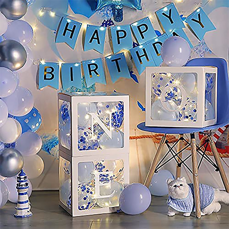 ONE Balloons Box Clear Gift Boxes Gift Birthday Baby Shower Party AU Payday Deals