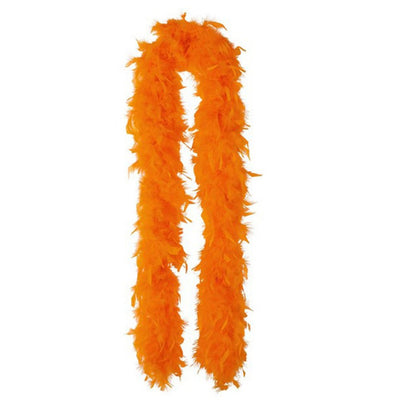 Orange Feather Boa Costume Accessory
