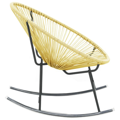 Outdoor Acapulco Chair Poly Rattan Beige Payday Deals