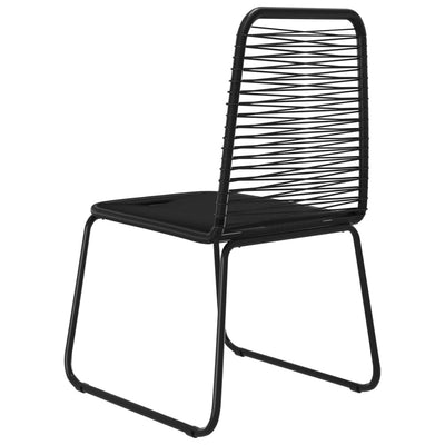 Outdoor Chairs 4 pcs Poly Rattan Black Payday Deals