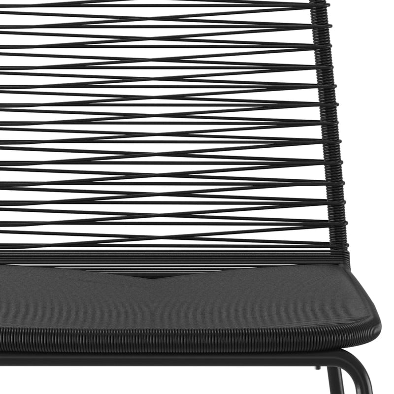 Outdoor Chairs 4 pcs Poly Rattan Black Payday Deals