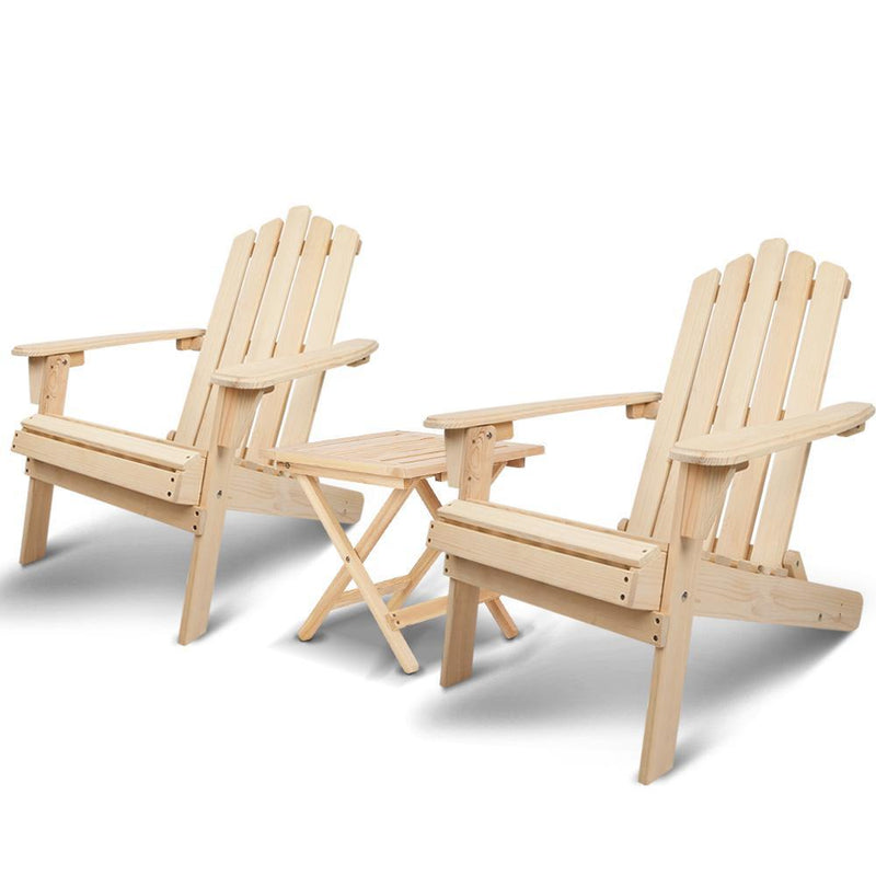 Outdoor Chairs Table Set Lounge Patio Furniture Beach Chair Adirondack