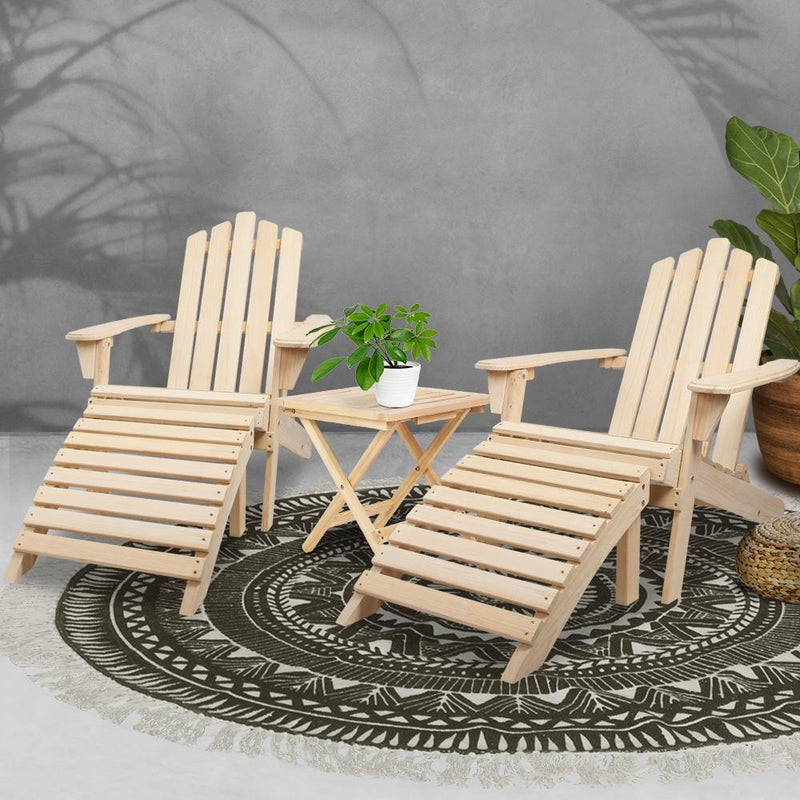 Outdoor Chairs Table Set Sun Lounge Patio Furniture Beach Chair Lounger