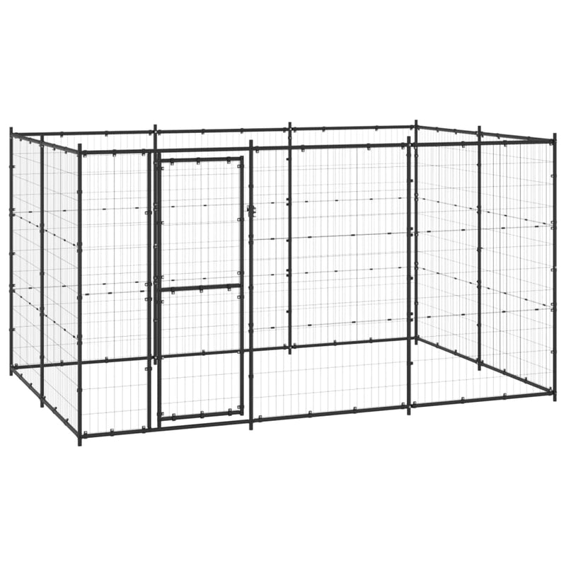 Outdoor Dog Kennel Steel 7.26 m² Payday Deals