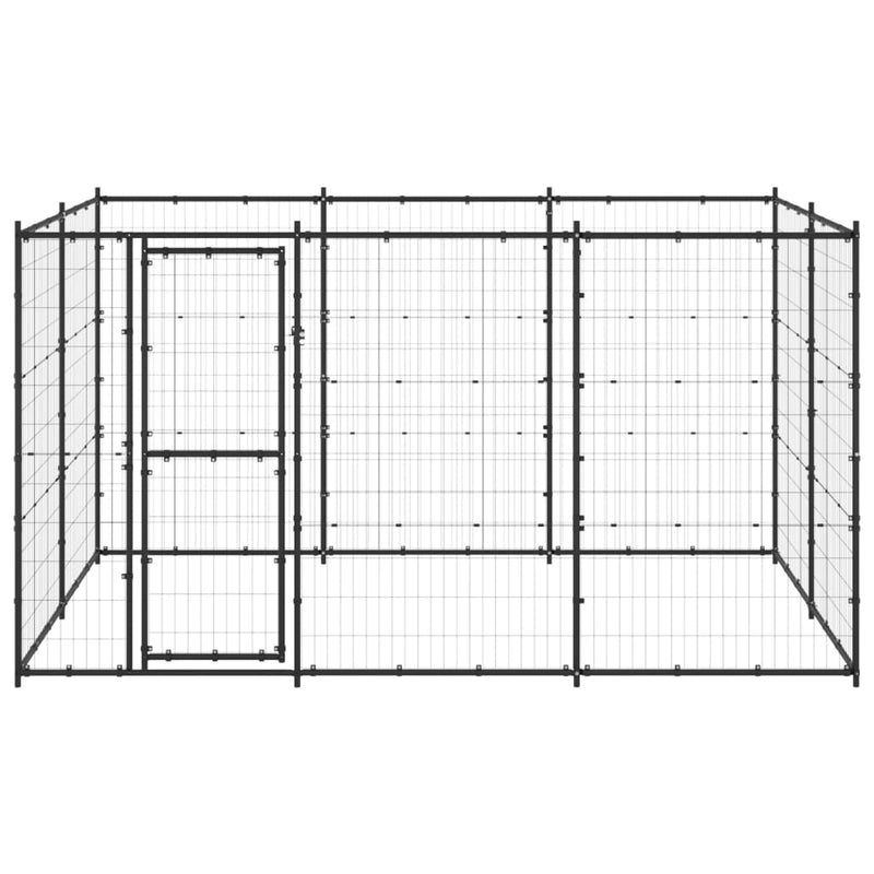 Outdoor Dog Kennel Steel 7.26 m² Payday Deals