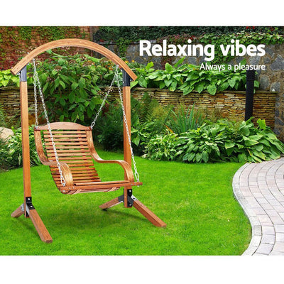 Outdoor Furniture Timber Hammock Chair Wooden Patio Swing Lounge Chairs