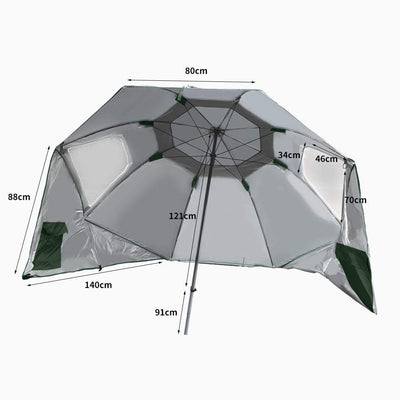 Outdoor Umbrella Beach Umbrellas Sun Shade Weather Patio Garden Shelter Tilt 2M Payday Deals