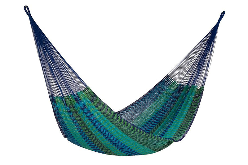 Mayan Legacy Queen Size Outdoor Cotton Mexican Hammock in Caribe Colour - Payday Deals