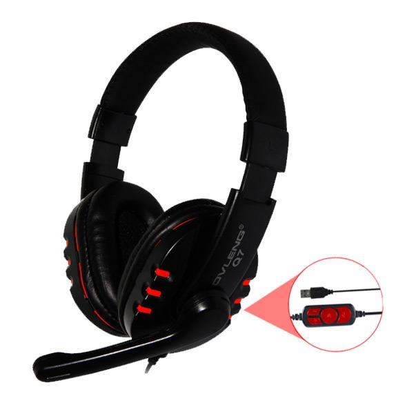 OVLENG Q7 USB Computer Headphones with Mic and Volume Control Payday Deals
