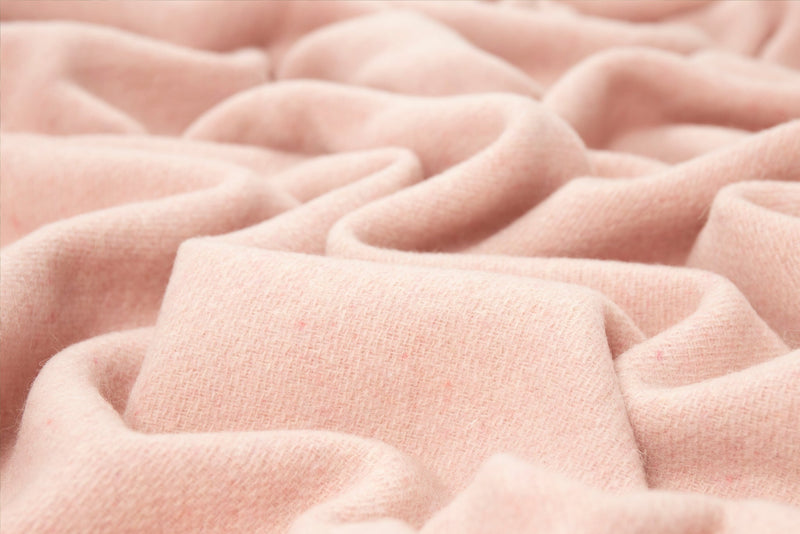 Oxford Throw - Merino Wool Blend - Blush Payday Deals