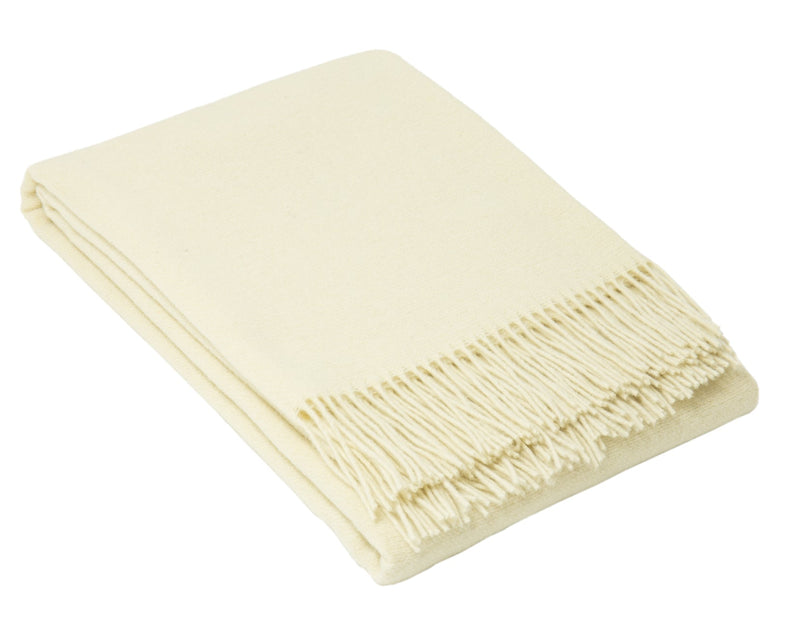 Oxford Throw - Merino Wool Blend - Ivory Payday Deals