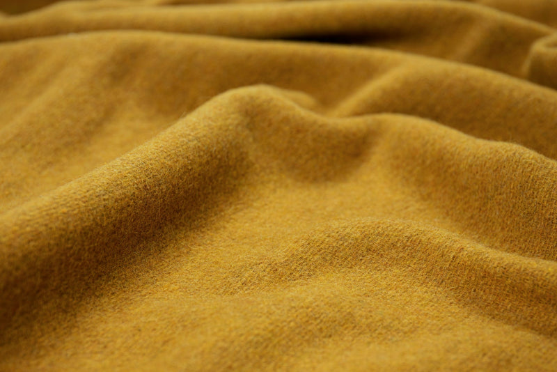 Oxford Throw - Merino Wool Blend - Mustard Payday Deals