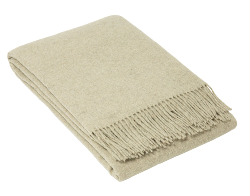 Oxford Throw - Merino Wool Blend - Stone Payday Deals