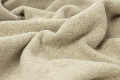 Oxford Throw - Merino Wool Blend - Stone Payday Deals