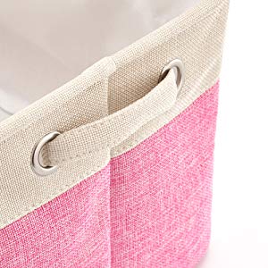 Pack of 3 Foldable Fabric Basket Bin,  Collapsible Storage Cube for Nursery, Office, Home Decor, Shelf Cabinet, Cube Organizers (Mixed Color) Payday Deals