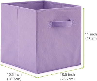 Pack of 6 Foldable Fabric Basket Bin,  Collapsible Storage Cube for Nursery, Office, Home Decor, Shelf Cabinet, Cube Organizers (Colors) Payday Deals