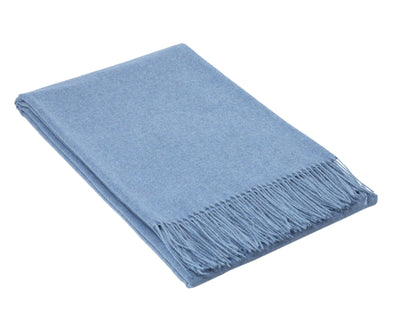 Paddington Throw - Fine Wool Blend - Blue Payday Deals