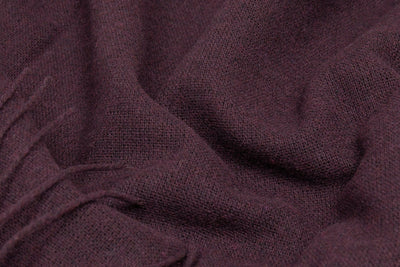 Paddington Throw - Fine Wool Blend - Plum Payday Deals