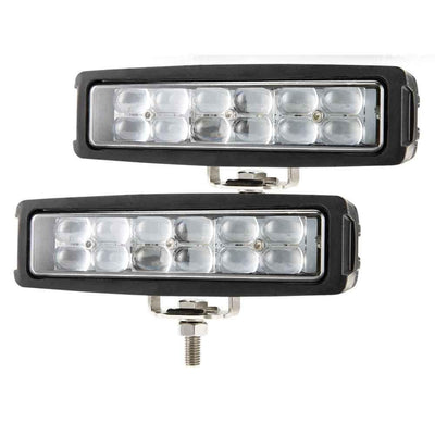 Pair 6 inch Dual Row CREE LED Work Light Bar Spot Offroad 4x4 4WD Work Fog Lamp