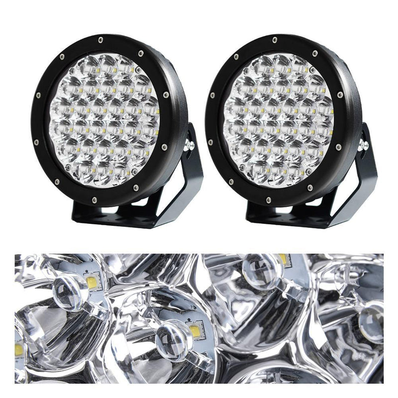 Pair 7 inch CREE SPOT 280W LED Driving Lights Round 4x4 Car Spotlights Black