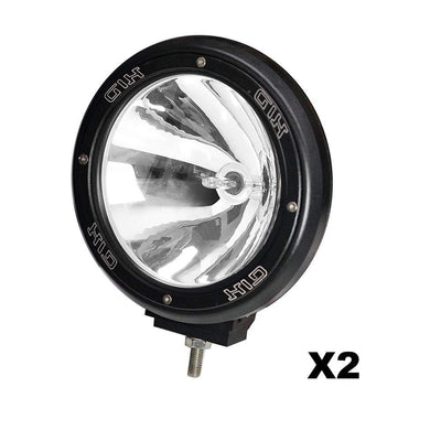 Pair 7inch 100W HID Xenon Driving Light Spotlight Offroad Work Lamp Black 12V