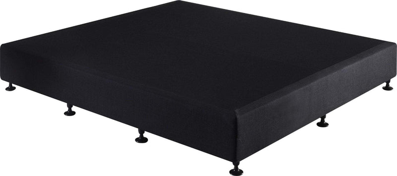 Palermo King Ensemble Bed Base Midnight Black Linen Fabric Payday Deals