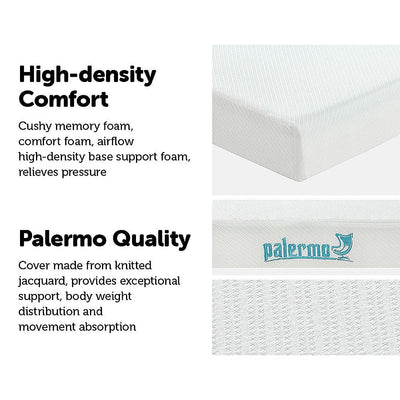 Palermo King Mattress Memory Foam Green Tea Infused CertiPUR Approved Payday Deals