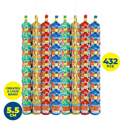 Party Central 432PCE Party Poppers Birthdays Celebrations Fun Exciting 5.5cm Payday Deals