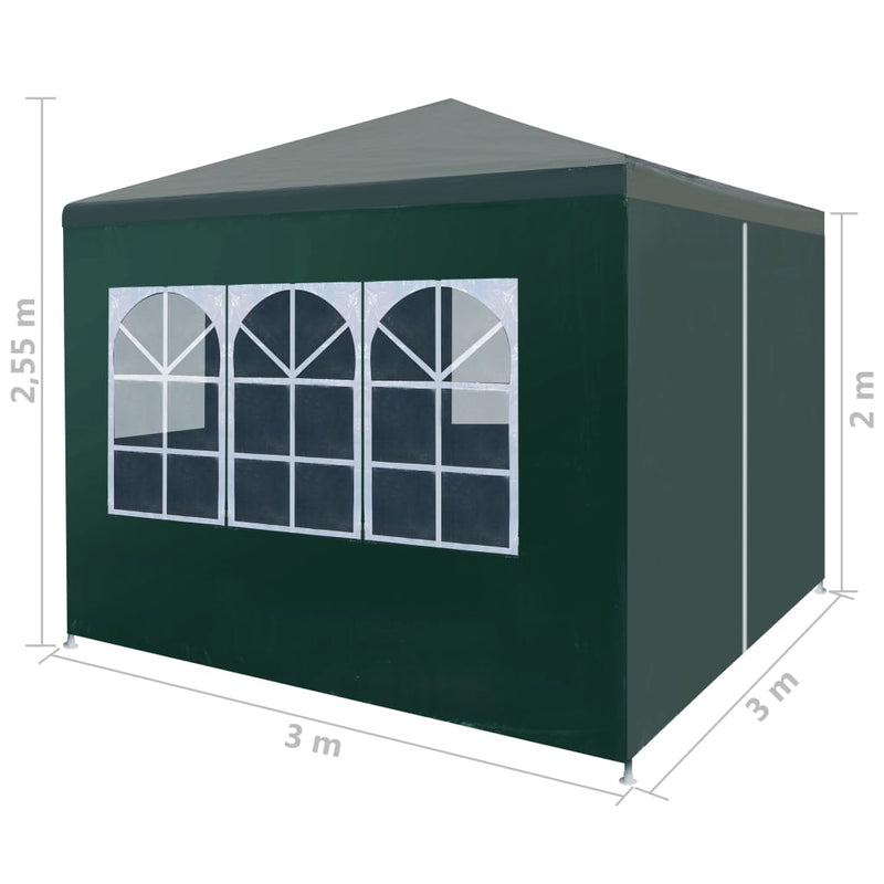 Party Tent 3x3 m Green Payday Deals