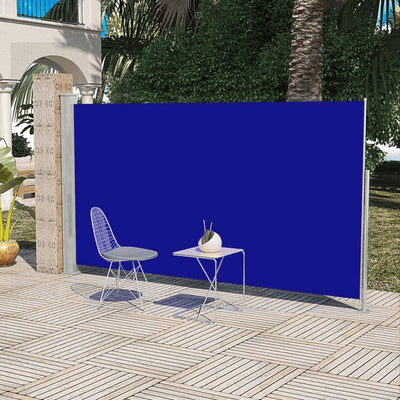 Patio Terrace Side Awning 180 x 300 cm Blue