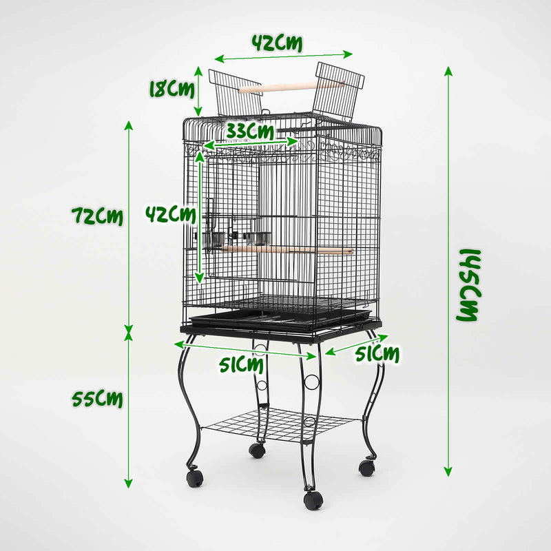 Paw Mate Bird Cage Parrot Aviary Alto 145cm Payday Deals