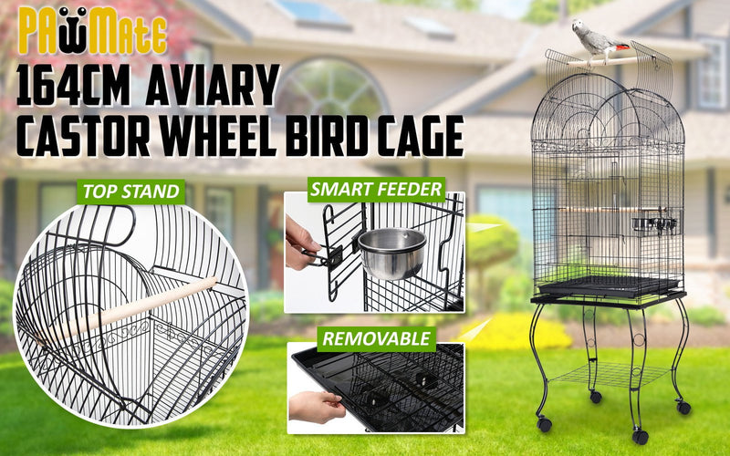 Paw Mate Bird Cage Parrot Aviary Soprano 164cm Payday Deals