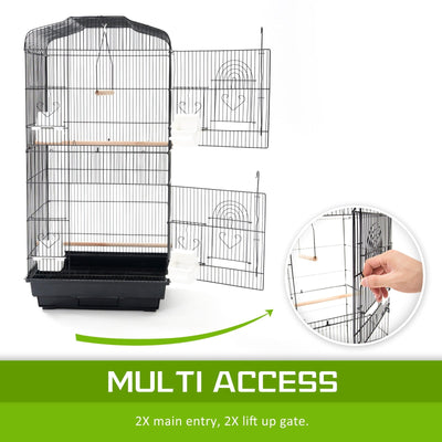 Paw Mate Bird Cage Parrot Aviary Veer 2IN1 Design 92cm Payday Deals