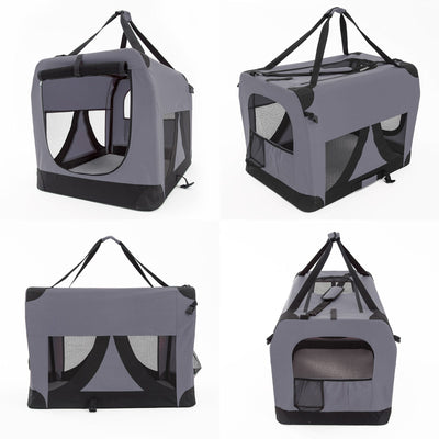 Paw Mate Grey Portable Soft Dog Cage Crate Carrier XXXL Payday Deals